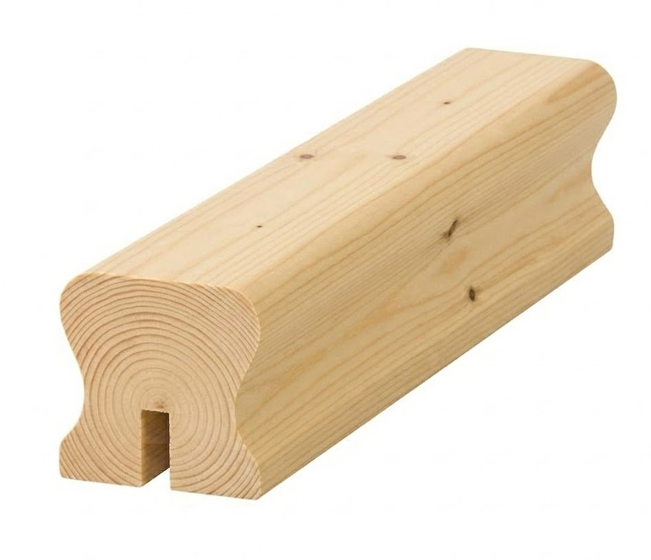 10mm Slot Pine HDR Handrail For Glass